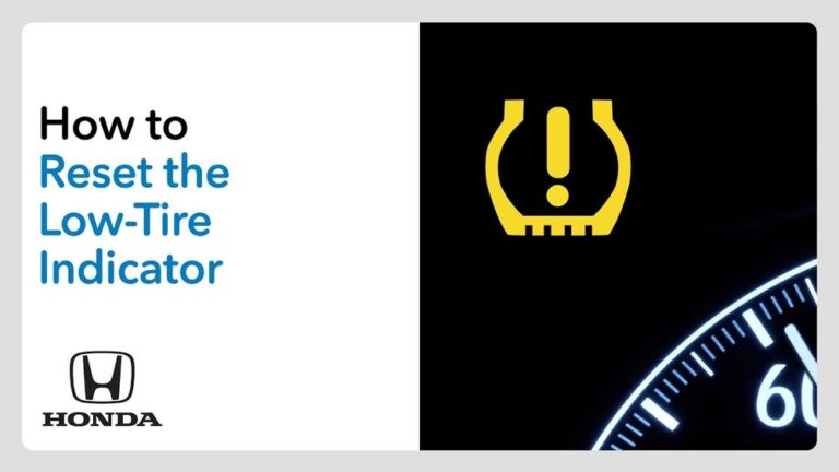 How Do I Reset Tire Pressure Sensor