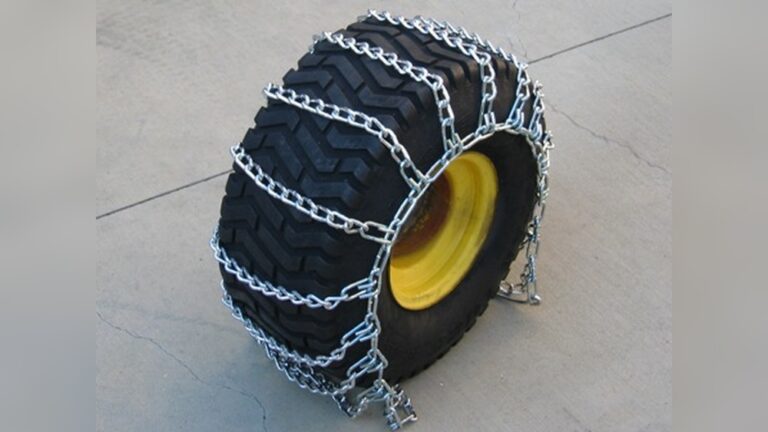 How to Put on Tire Chains on Tractor