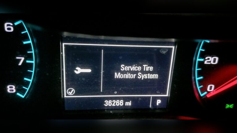 What Does Service Tire Monitor System Mean on Chevy Equinox